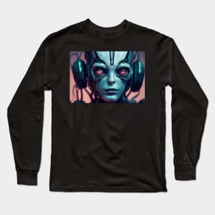 Cyborg Blues Long Sleeve T-Shirt